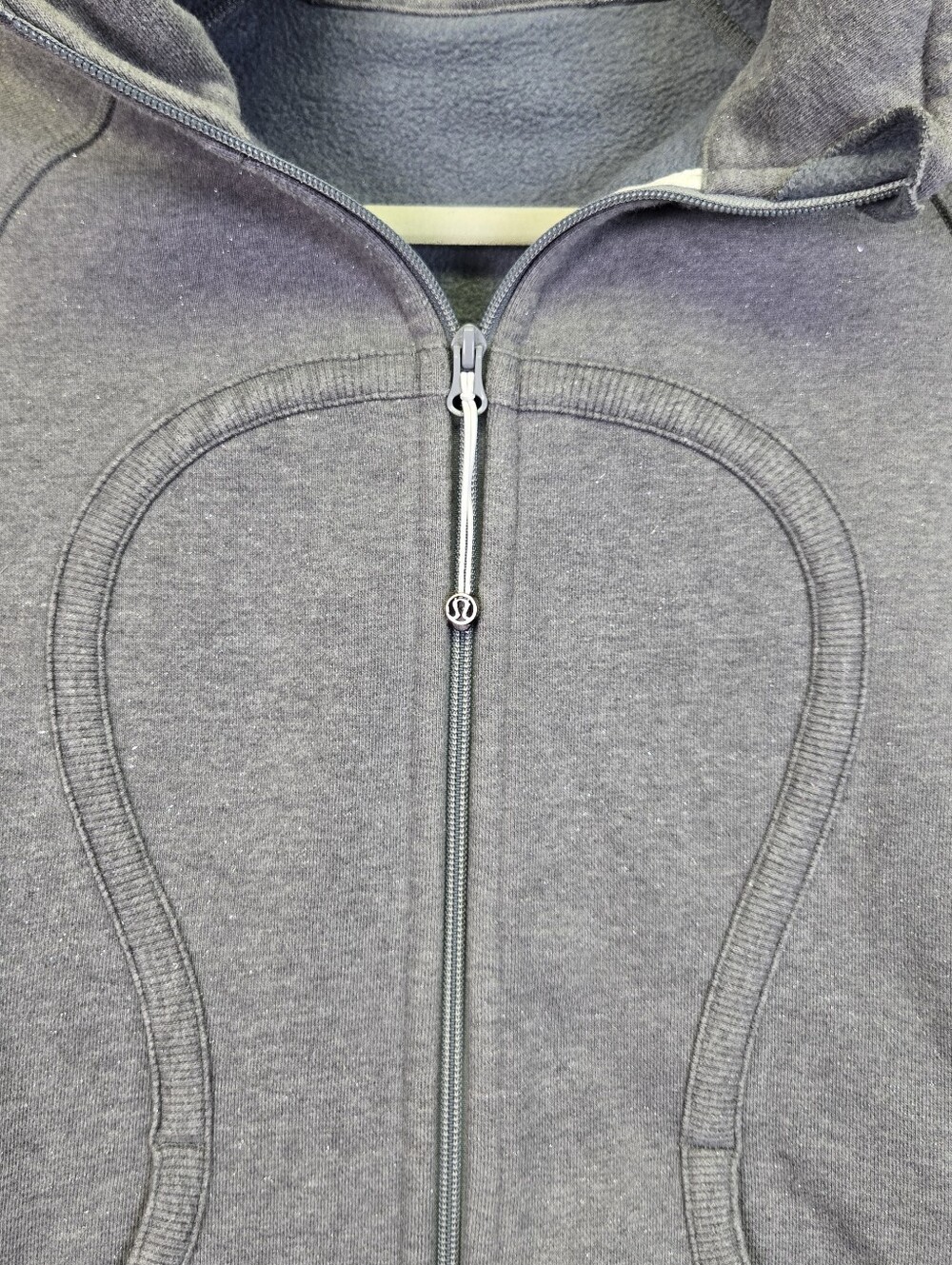 Lululemon Scuba Jacket Full Zip Hoodie Size 8 Grey Sparkle - Picture 4 of 16